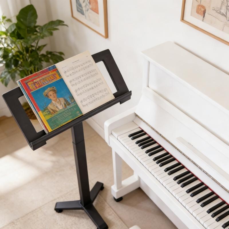 Universal Music Instrument Music Stand Sheet Holder Suitable for Keyboards Pianos for Rehearsals Practice and Reading
