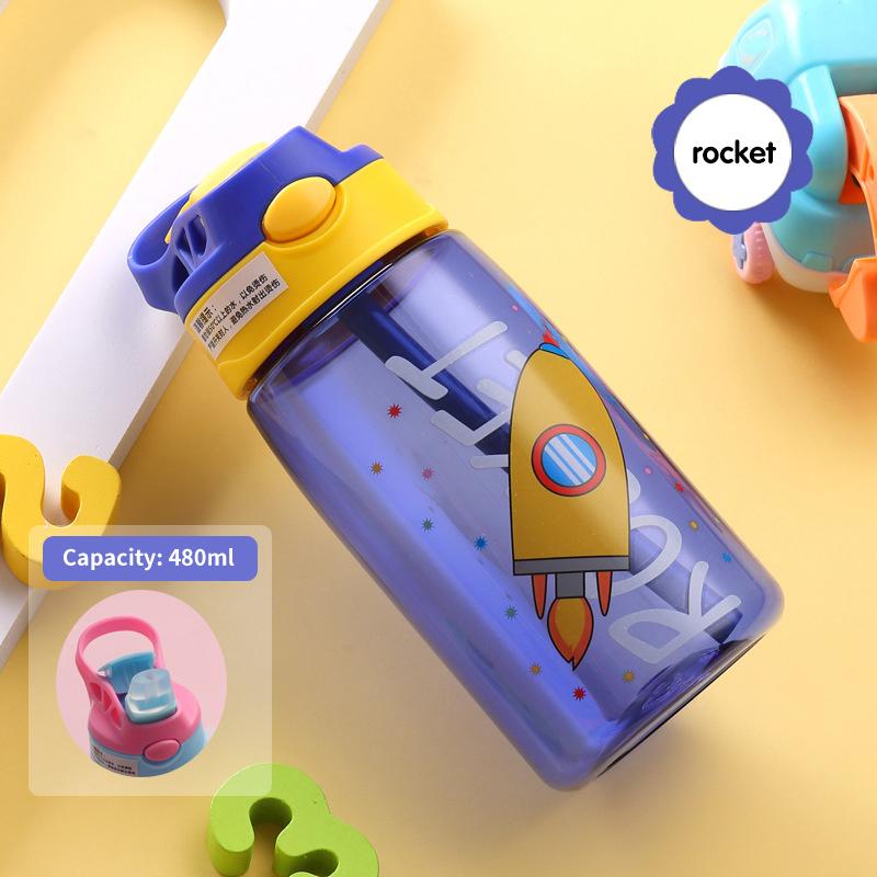 Cute Little Boys Plastic Cup children Water Cup Sippy Cup Creative Handy Cup Duck Beak Children Cup Students Water Cup
