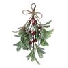 Artificial Christmas Mistletoe Plant Artificial Mistletoe Fake Sprigs Bunches Stems Festive Fake Flowers Durable Christmas Decor