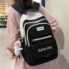 Primary School Girl College Student Junior High School Student High School Boy Backpack Letter Backpack