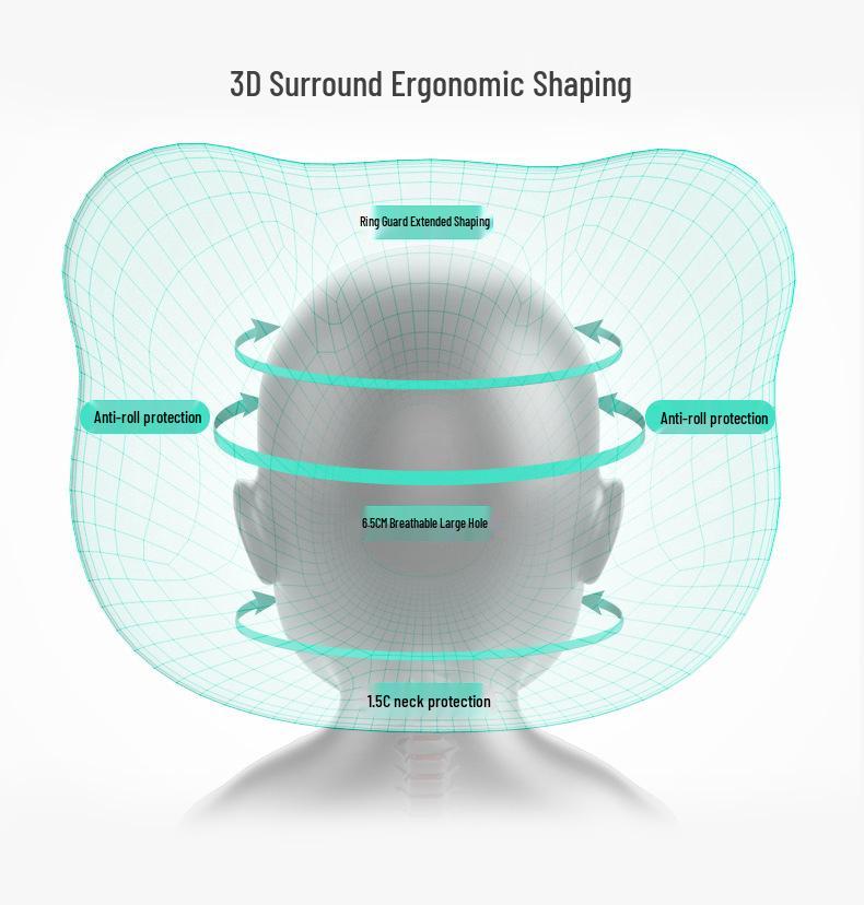 Adjustable Infant Memory Foam Pillow for Newborns: Breathable, Washable, Head-Shaping Support