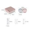 Hot Sale Mini Travel Holder Soaking Storage ABS Plastic Mirror Lens Case Contact Lens Box