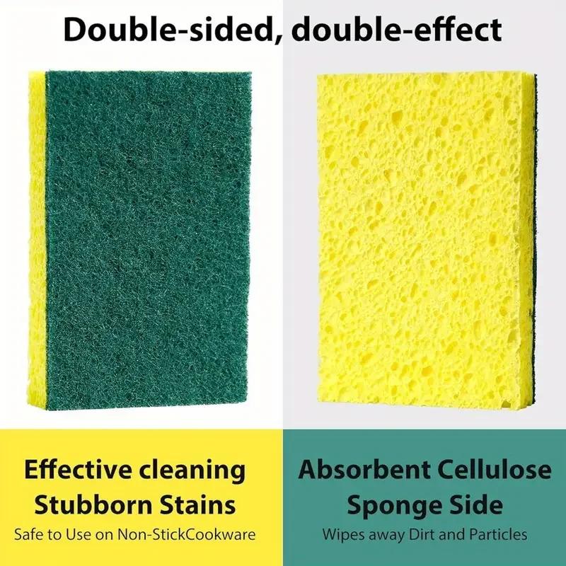10/30 Pcs Kitchen Dishwashing Soft Sponge double-sided sponge magic cleaning pot rust sponge Highly Absorbent Clean Tools