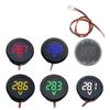 DC 4-100V Mini Voltage Meter Round LED Digital Display Voltmeter Tester for Car Motorcycle Truck RV 12V 24V Applicable
