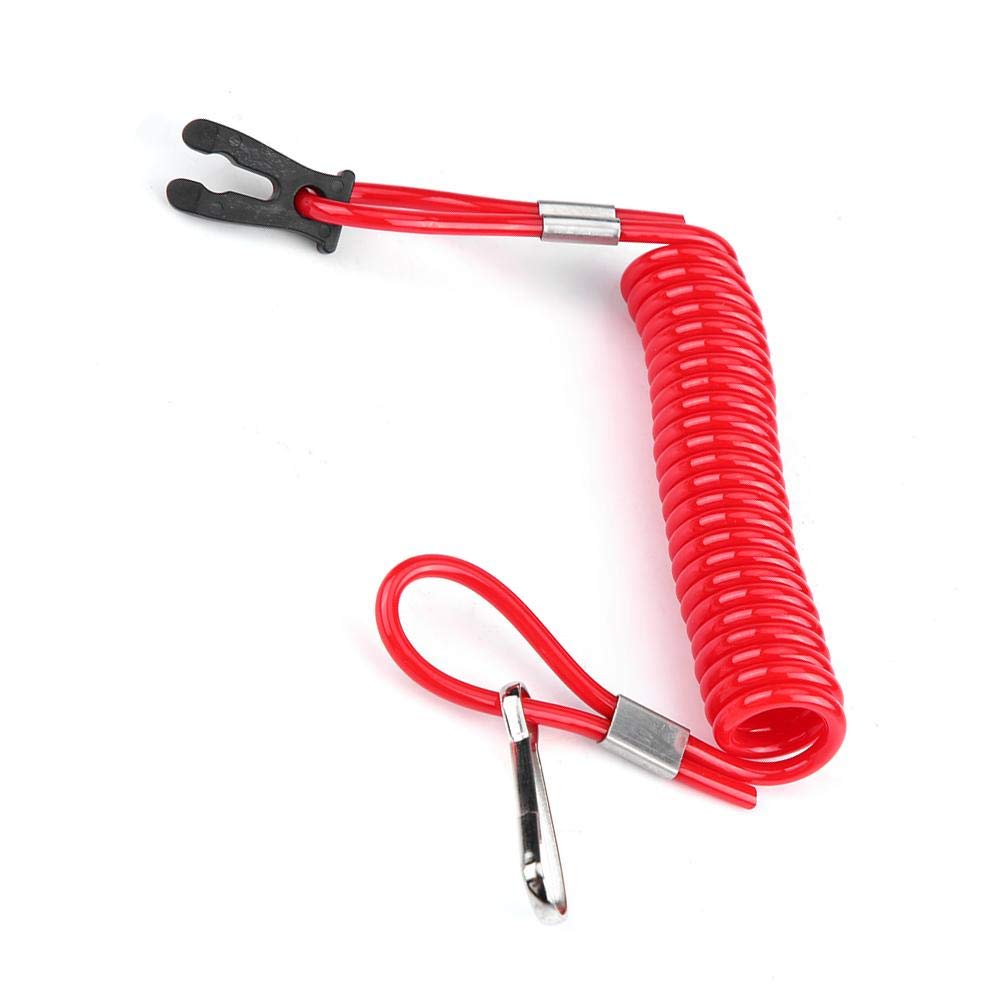 KIMISS Suzuki Outboard Ignition Emergency Stop Switch Safety Tether Strap