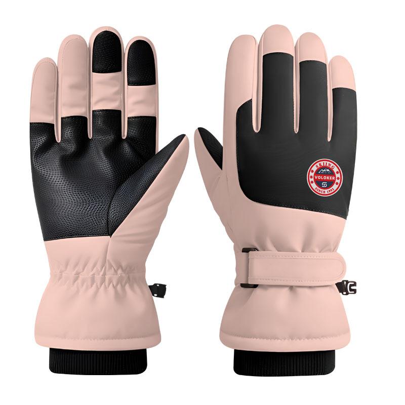 Adult Winter Ski Gloves for Men and Women Windproof Waterproof and Velvet Thickened Professional Outdoor Warm Cycling