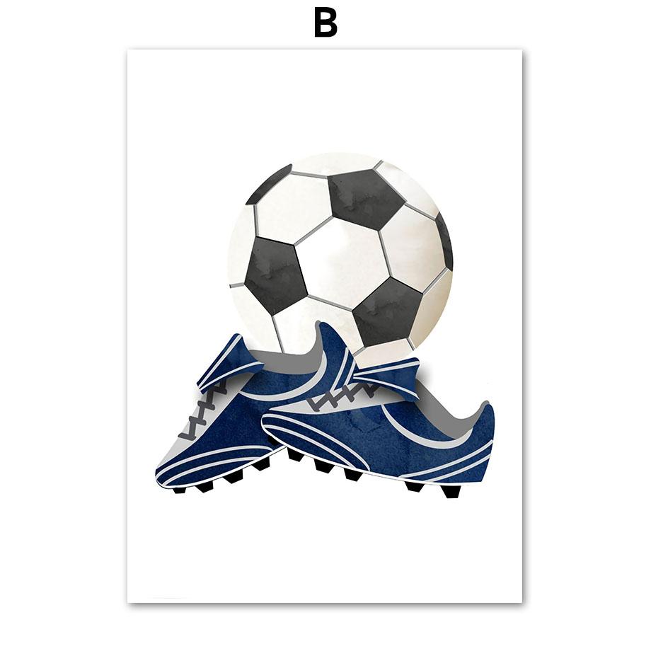 Canvas Painting Football Basketball Baseball Golf Sport Wall Art Home Decoration Posters and Prints Pictures Kids Room Decor No Frame