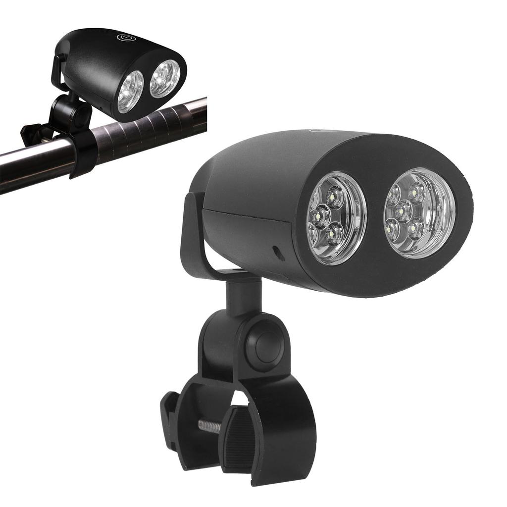 LED Work Light, 100LM 360 Degree Rotating Clips 3 Brightness Adjustment Grill Clamp Lamp with 10 Super Bright LEDs, for Outdoor Barbecue Camping Wor