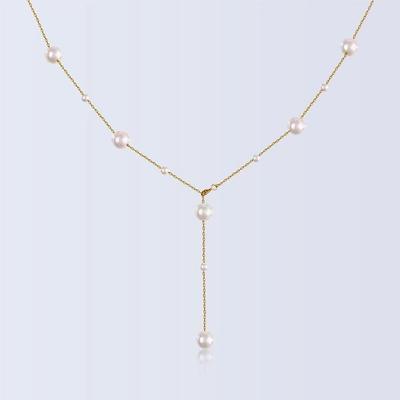 2024 Luxury French Tassel Pearl Necklace for Women – Elegant Clavicle Chain Design