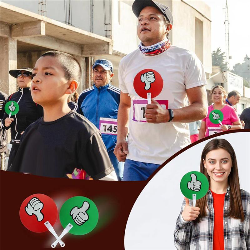 

ABUO-30 Pack Thumb Thumbs Down Classroom Voting Paddles Small Group Classroom Supplies Teacher Supplies, Yes Or No