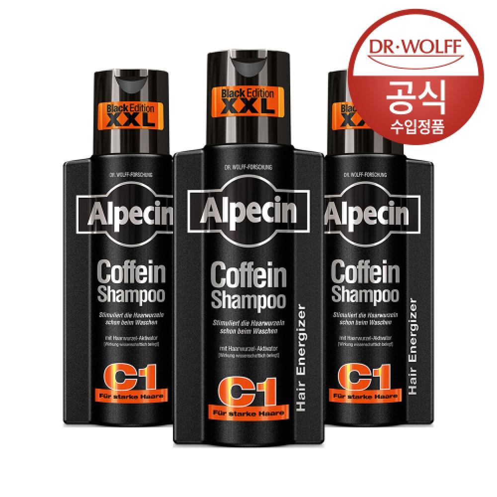 Alpecin Alpecin Caffeine Shampoo C1 Black Edition  Strengthens Hair And Scalp  375ml X 3 NONE