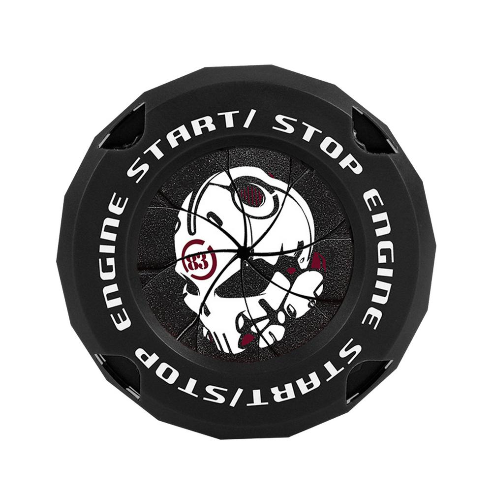 

Крышка кнопки запуска и остановки автомобиля, поворотный кнопочный пусковой механизм, защитная крышка для кнопки зажигания, устойчивая к царапинам, креативная, классная, защитная крышка для кнопки запуска двигателя автомобиля чёрный