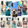 Animal Otter Cute Cartoon Phone Case For Xiaomi Redmi Note 13 14 15 Pro Plus 12S 12 14S 11S 11E 10 10S 11 11T 5G 4G Cover Coque