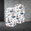 Men Plus Size V Neck Sleeveless Basketball Printed White Tank Top