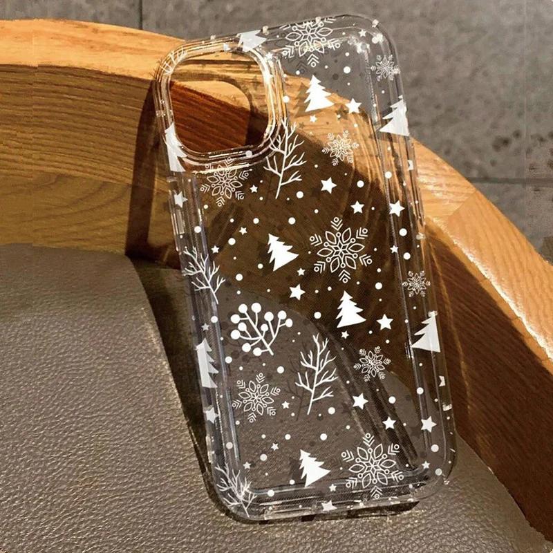 Zimní pouzdro na telefon s motivem sněhové vločky pro Samsung Galaxy S24 S23 S22 Ultra Plus S21 S20 FE 5G A55 A35 A15 A54 A53 Ochranný kryt proti nárazům