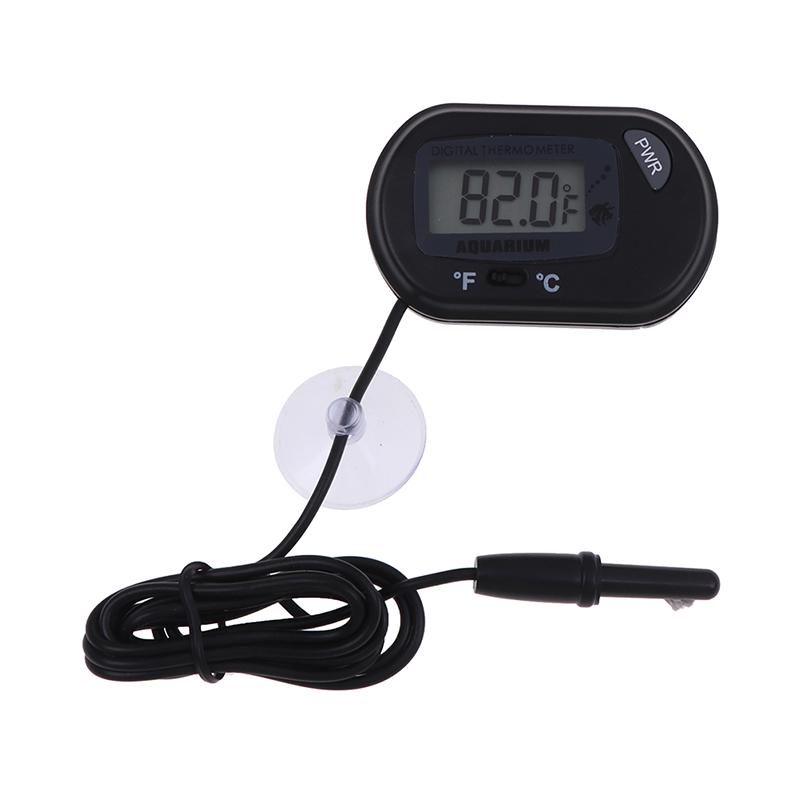 Lcd Digital Fish Tank Reptile Aquarium Water Meter Thermometer Temperature