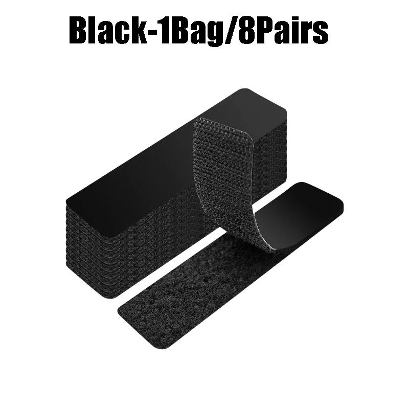 Reusable Hook and Loop Adhesive Strips 15LB Heavy Duty Double Sided Tape Damage Free Wall Hanging for Decorations Tools Storage