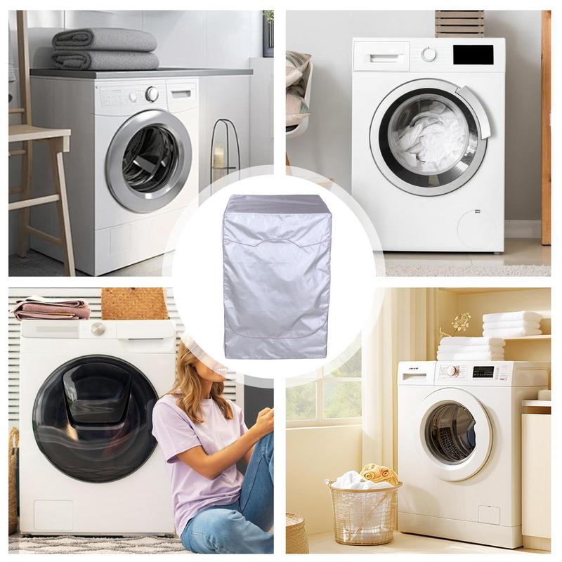 Pokrowce na pralko-suszarki Praktyczny pokrowiec chroniący przed słońcem Ochrona przed kurzem pralki Pyłoszczelny Przenośny pokrowiec na pralkę