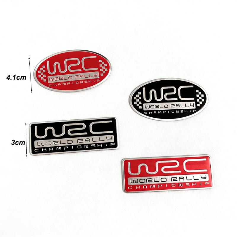 Adesivo decorativo per auto WRC in alluminio per Civic GTI, Fox RS, ST, Yaris GR accessori di modifica sportiva