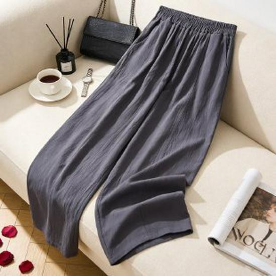 

Mom s Mid-Rise Elastic Waist Loose Casual Pants for Middle-Aged Women - Spring, Autumn, Winter L