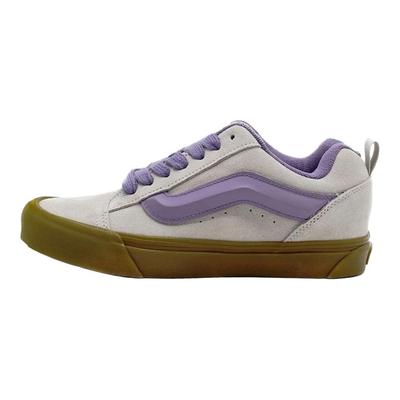 Knu Skool Gum Silver Lining Versatile Comfortable Skate Shoes Unisex Sneaker Gray Purple VN000D6ZFTY