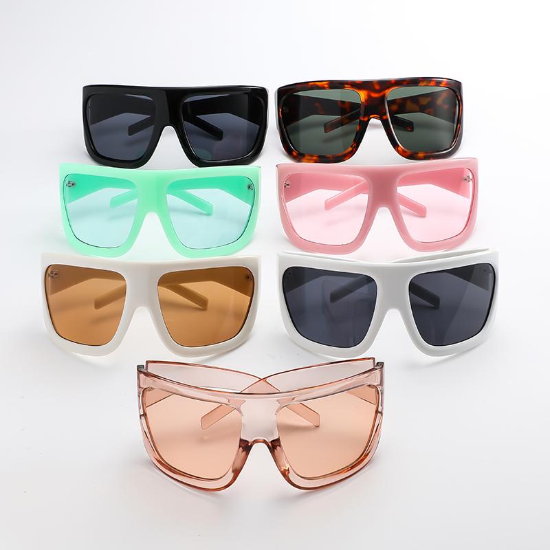 Cycling Popular Large Frame Fashion Y2K Women's Sun Glasses 2024 Punk Unique Sports Sunglasses Men's UV400 Goggles Mirror