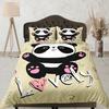 Panda Duvet Cover Set, Kids Dorm Bedding, Nursery Decor, Animal Bedding Set, Toddler Bedding, Panda Lover Gift, Custom Size Quilt Cover