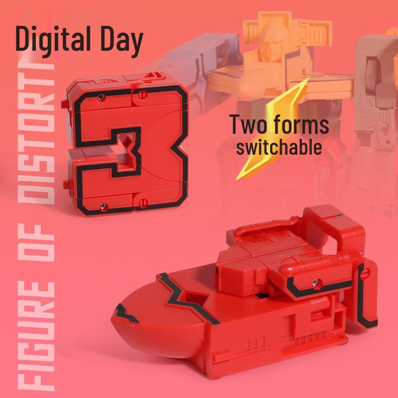 Children's Transforming Robot Car Educational Set