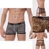 Hochwertige Herren-Slips Boxershorts mit stilvollem Leopardenmuster Bequeme Unterwäsche