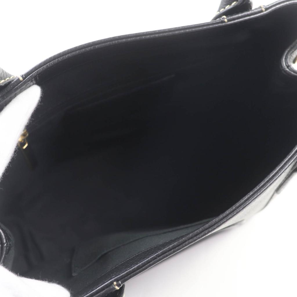 HUNTING WORLD Handbag TAIMA logo leather black leather Women Used