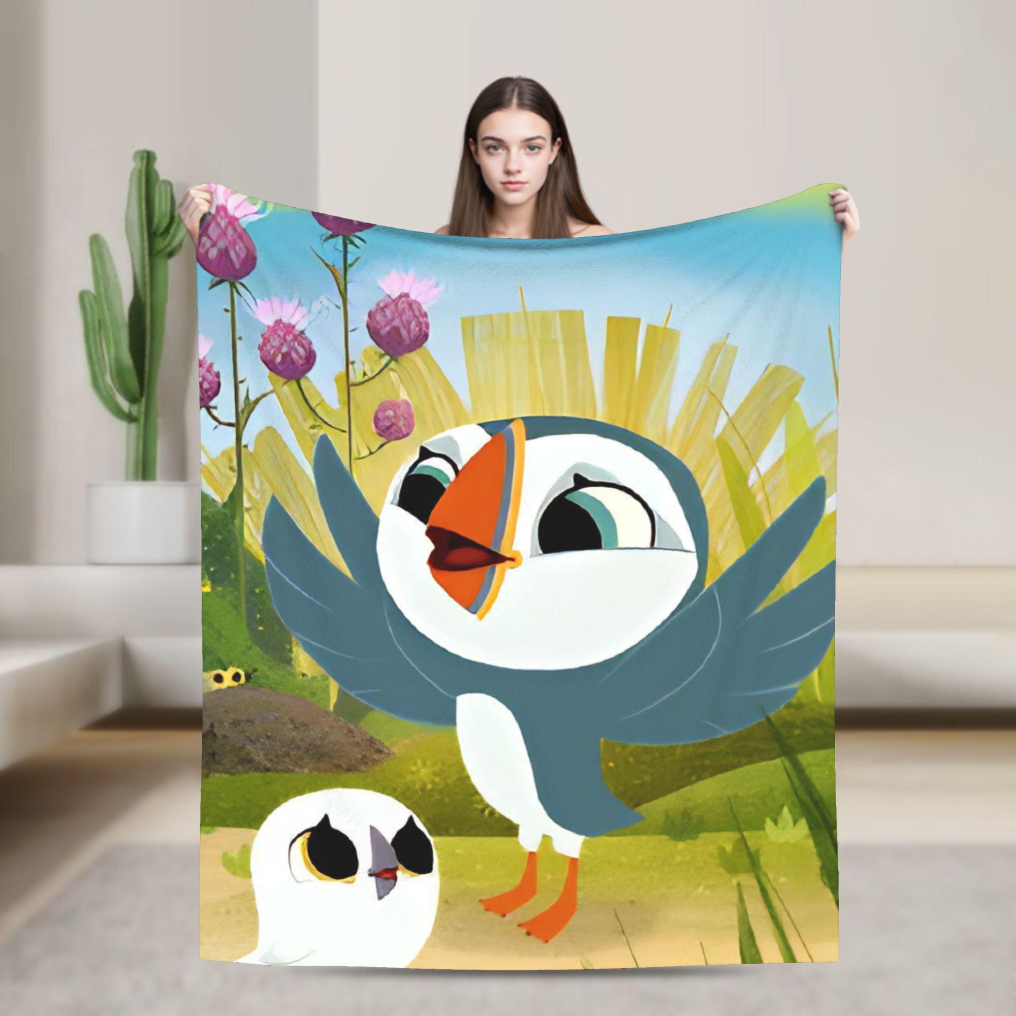 Puffin Rock Oona Baba   Blankets Quality Warm Soft  Throw Blanket Winter Travel Office Bedroom Graphic Bedspread 30x40in