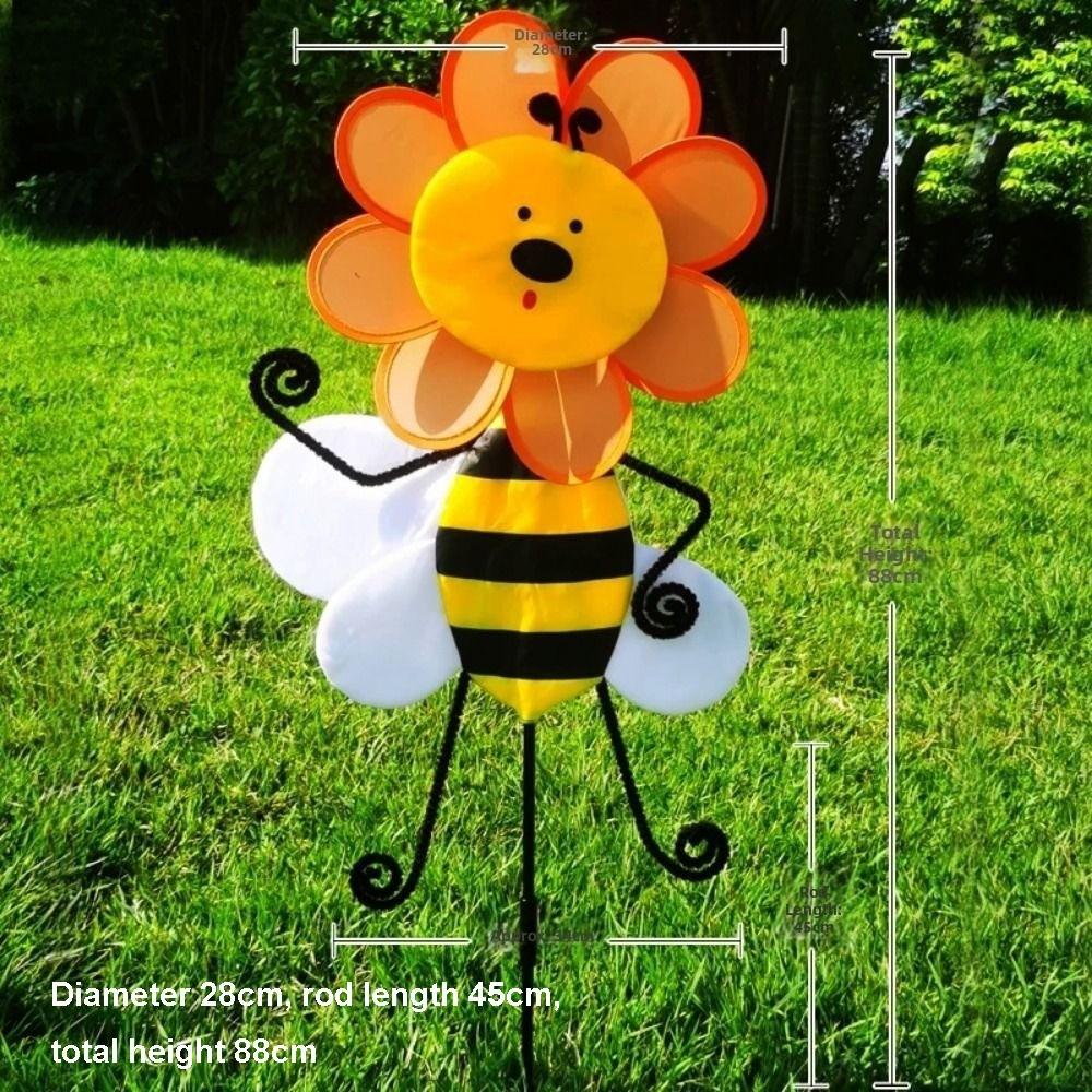 Colorful 3D Animal Belly Spinning Windmill Rainbow Oxford Cloth Windmill  Home Garden Decoration