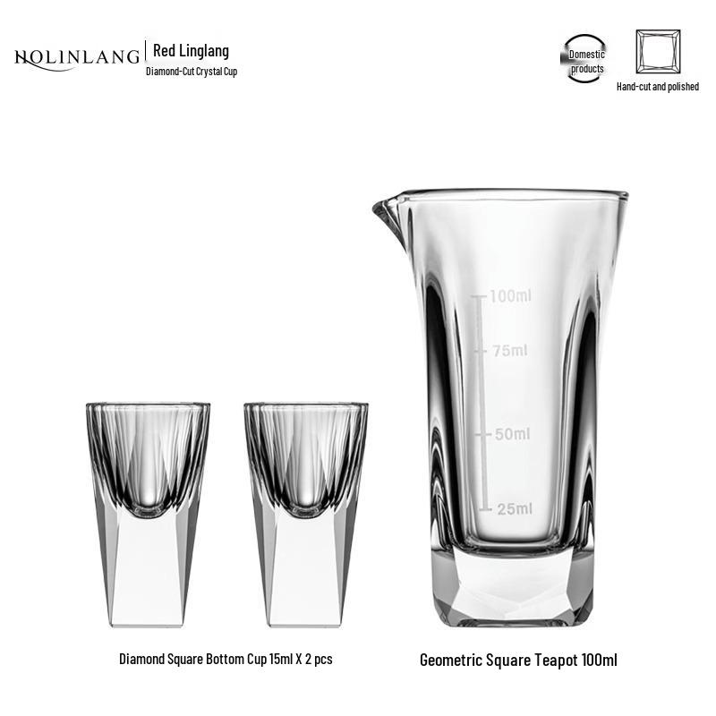 Elegant White Wine Glass Set with Decanter – Thickened High-Stemmed Wine Cups for Spirits and Wine.