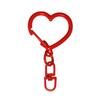 Heart-Shaped Painted Keychain - Handmade DIY Jewelry & Bag Pendant with Perler Beads.