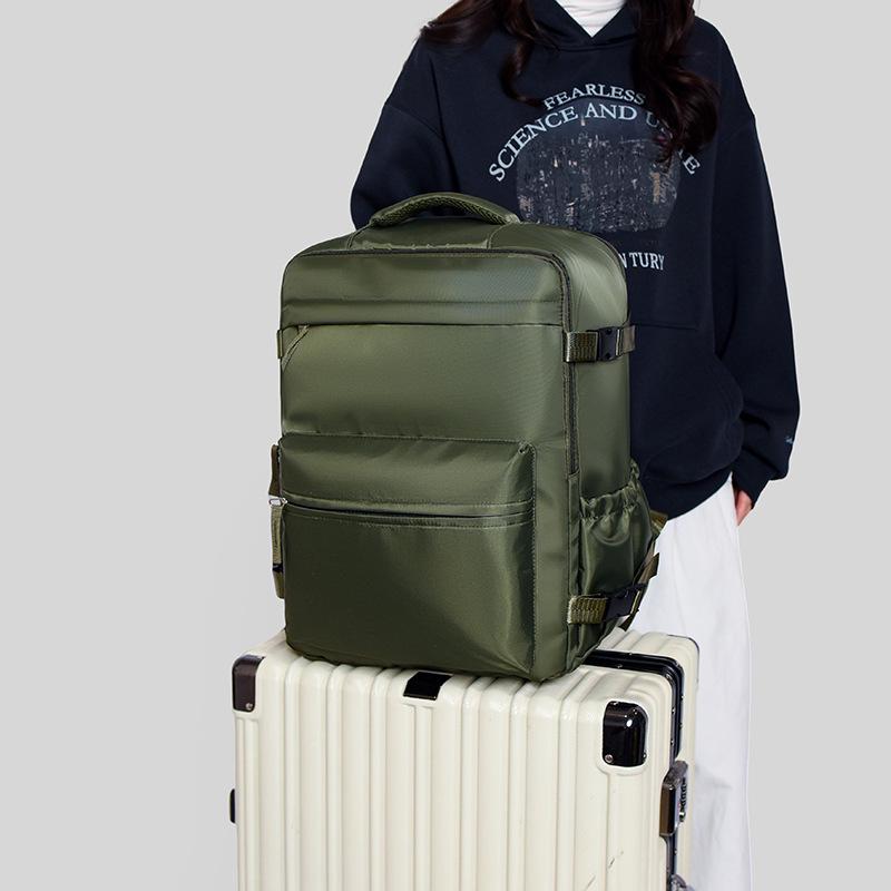 Versatile Wear-Resistant Business Laptop Backpack with Wet/Dry Separation & Trolley Sleeve