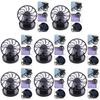1-10Pcs Mini Portable Solar Clip Fan Travel Camp Hiking Summer Camping Hiking Wilderness Survival Cooling Fan Solar Fan Hat Clip