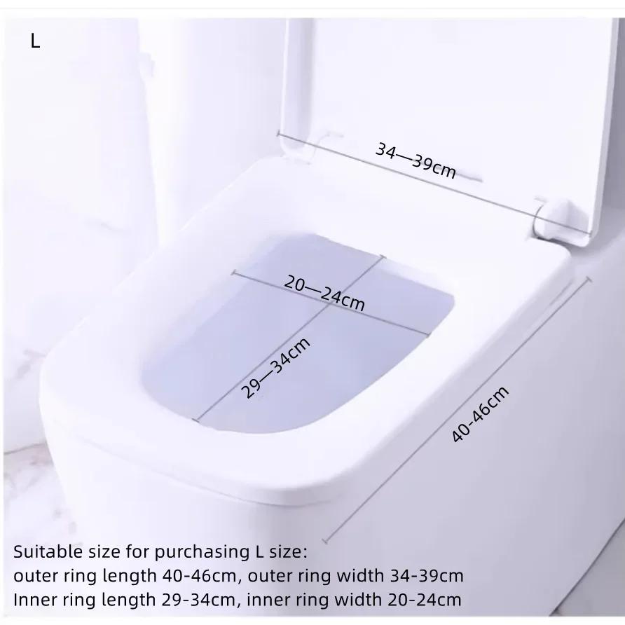 Square toilet seat cushion ring Toilet cover with seasonal zipper design Cute Household Waterproof Toilet Cushion