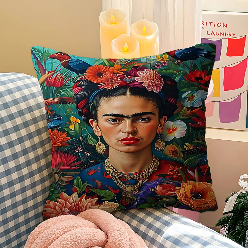 FFrida KKahlo Cushion Cover Polyester Sofa Cushions Decorative Throw Pillows Home Decoration Pillowcover