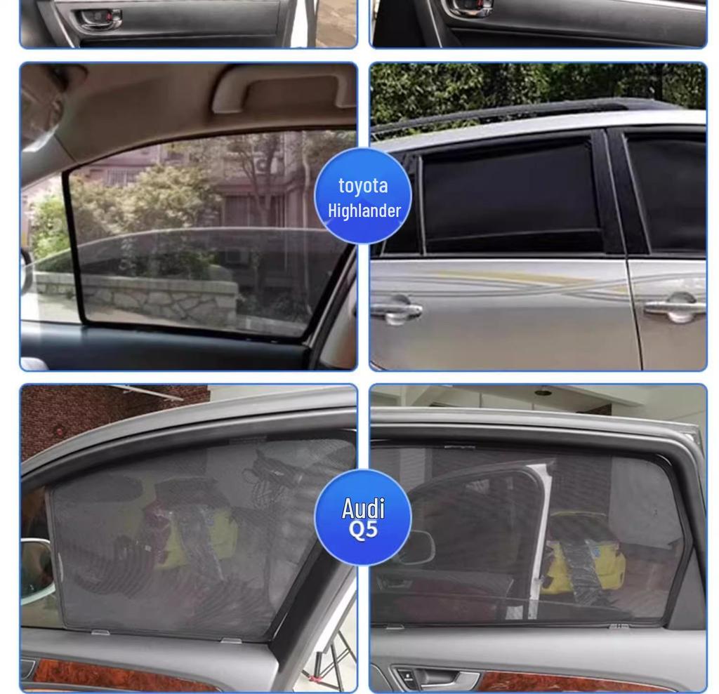 Magnetic Mesh Sunshade for BAIC Jihu Kaola/S - Heat Insulation Car Sunshade