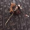 Vintage Headdress For Girls Flower Pendent Bridal Pearl Women Hair Sticks Chinese Hair Fork Korean Hanfu Hairpins Hair Clip