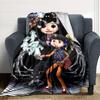 1pc Coraline (2) Blanket, Gift, for Men and Women, Soft Blanket, Good for Sofa Bed Couch Travel, Lightweight Flannel Blanket