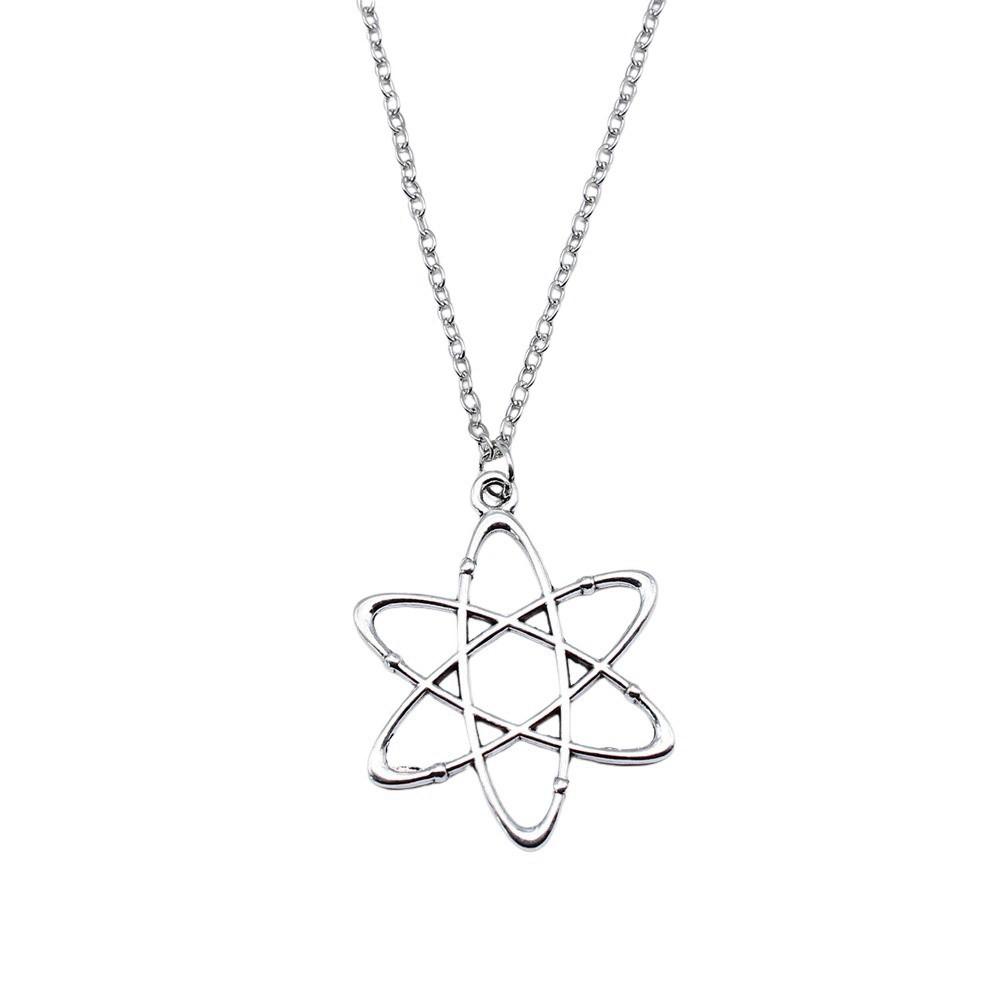 Vintage Rose Flower Charm Necklace Tree Of Life Pendant Antique Jewelry 43cm Chain