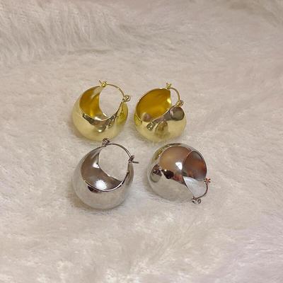 Women's Drop Earrings Raindrop One-Touch Gold and Silver