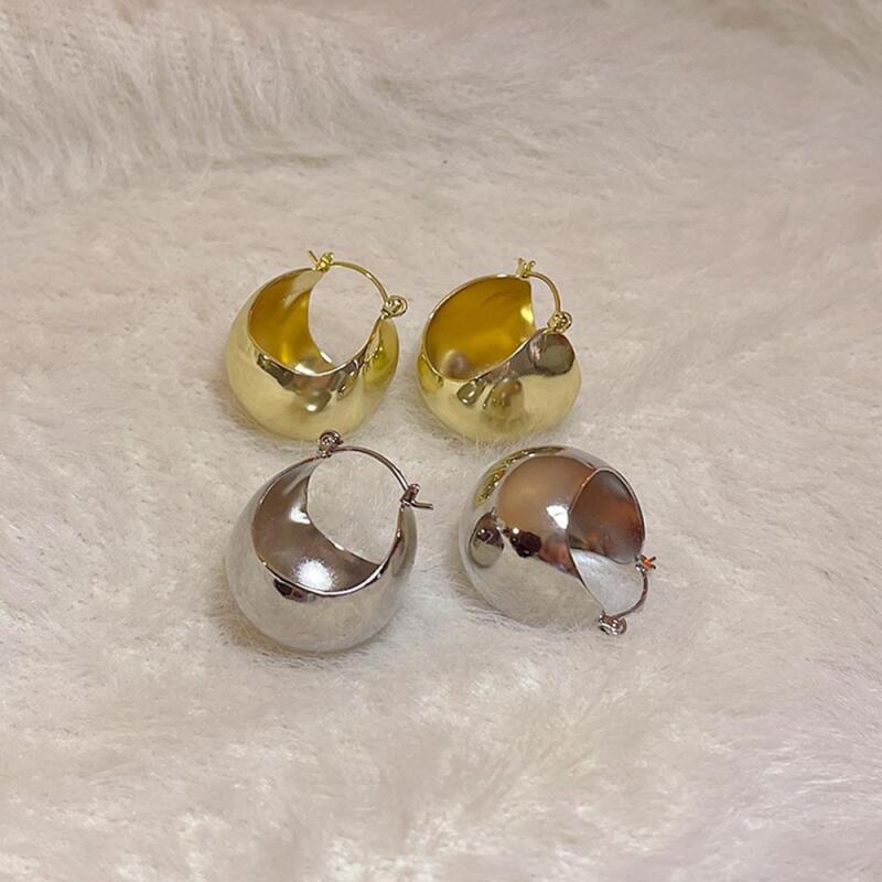 

Women s Drop Earrings Raindrop One-Touch Gold and Silver Silver