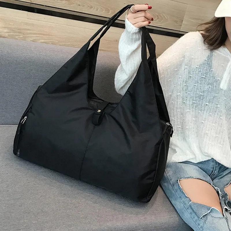 Yoga Mat Bag Women Gym Fitness Handbags Training Sac De Sport Swimming Travel Duffle Bags Dry Wet Separate Sports Shoulder Bag