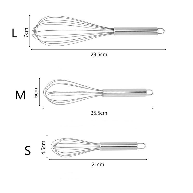Stainless Steel Egg Beater, Kitchen Wire Ball Egg Beater, Milk Beater, Egg Mixer, Mixing Tool