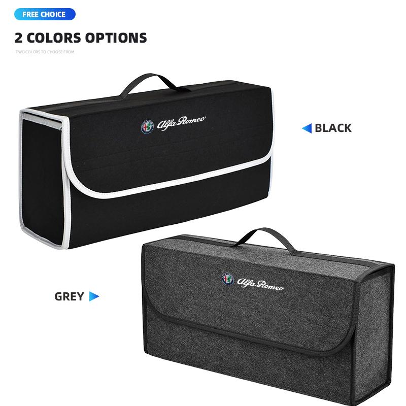 Car  Trunk Storage Box Large Capacity Tool Organiser Bag Auto Goods Accessories For Alfa Romeo Stelvio Giulia 159 Giulietta