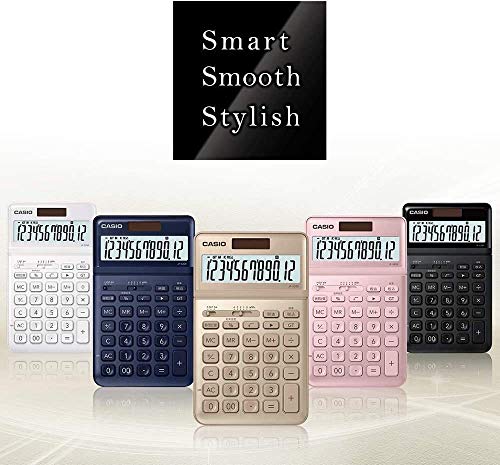 Casio Stylish Calculator Light Pink 12 Digits Just Type JF-S200-PK-N