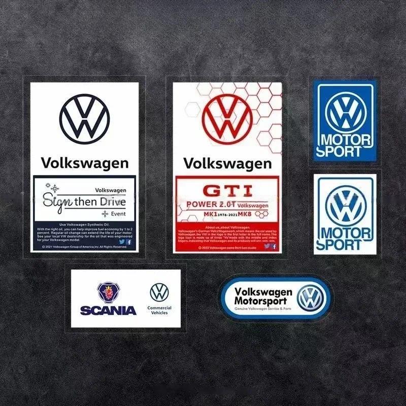 New JDM Static Car Head Glass Stickers For Volkswagen Golf MK6 MK7 Passat Polo T5 Magotan Touran Scirocco Decorative Emblem