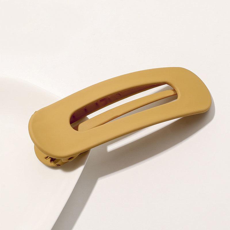 Korean Frosted Large Barrettes For Women Girl Hair Accesories Fashion Color Solid Acrylic Hairpins Toothed Non-slip BB Hair Clips